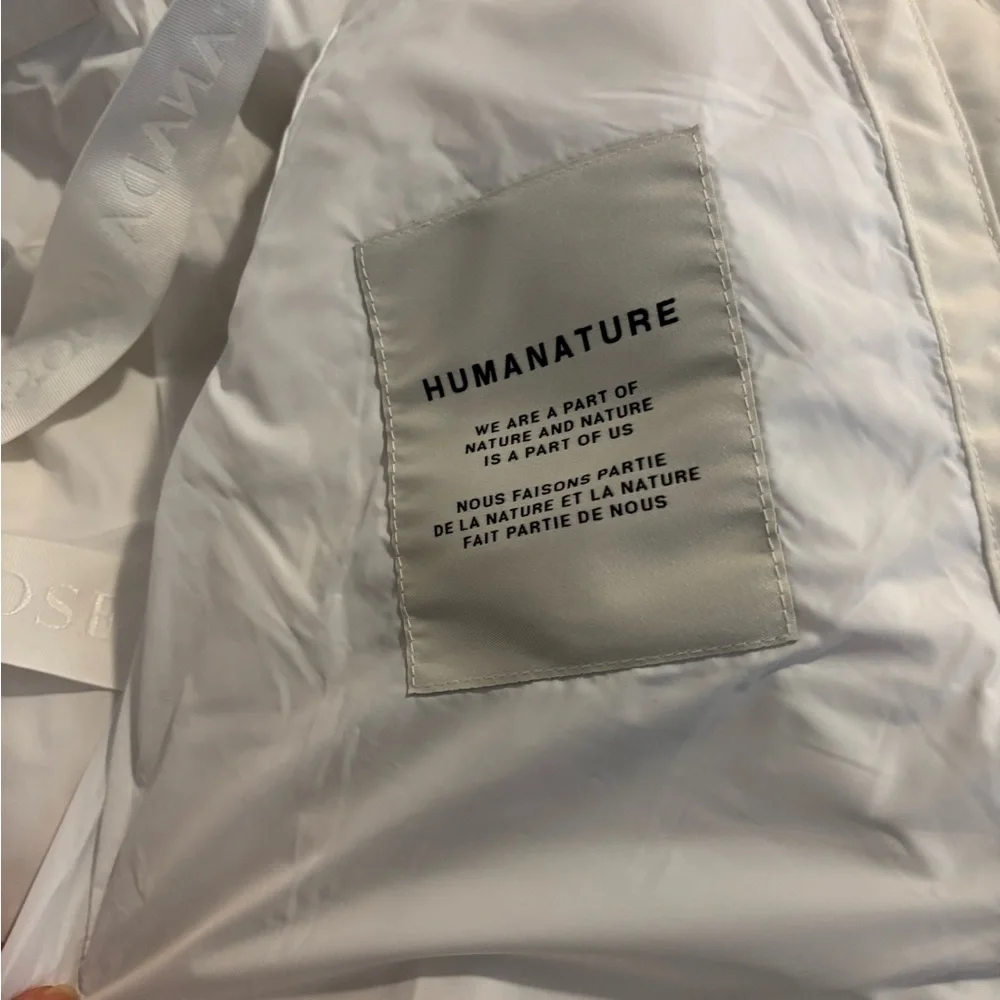 Canada Goose Wyndham Parka Humanature Men Medium- Greige/white - Picture 3 of 9